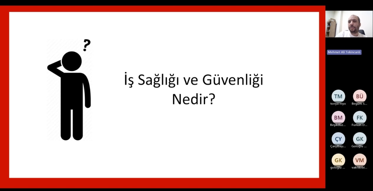 <p>İş Kurumu Gen&ccedil;lik Programı İSG Eğitimi</p>
